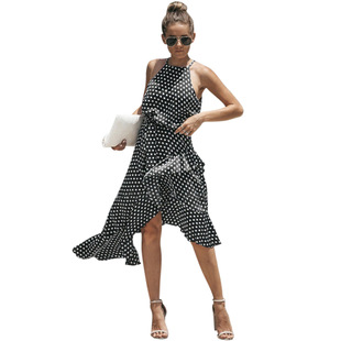 2025 autumn and winter new Christmas clothing fashion V-neck print dress
